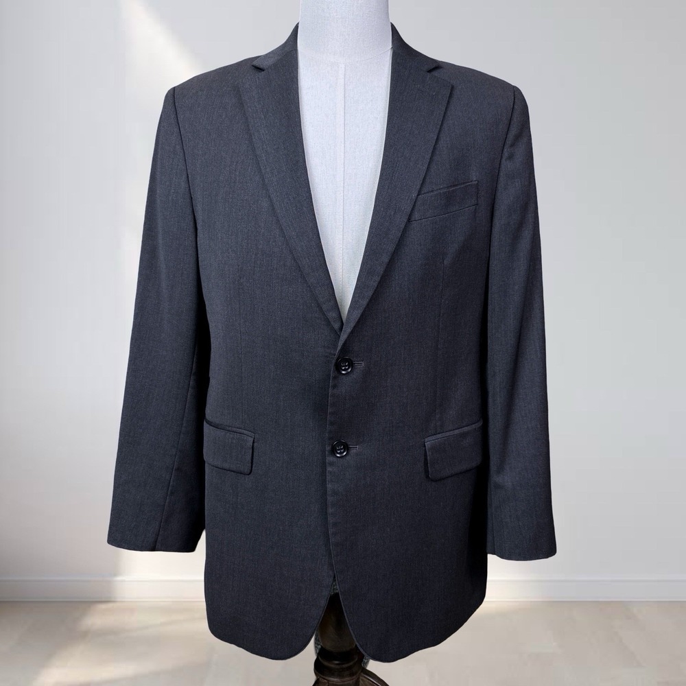 Banana Republic Lanificio F. LLI Cerruti Blazer Men 40R Grey Wool Modern Fit